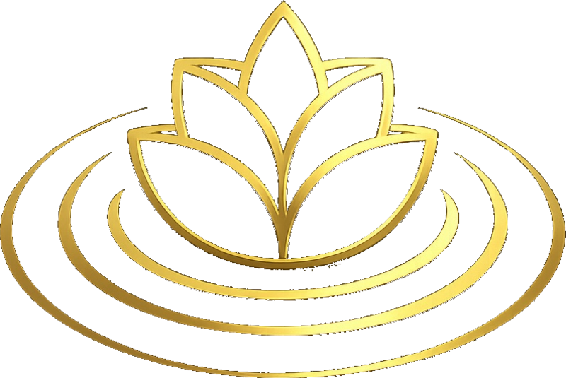 Sacred Sounds — Símbolo de lótus dourado representando sound healing